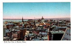 Massachusetts Boston Bird's eye View , reflecting windows