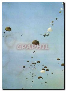 Postcard Modern Army Parachute Dropping