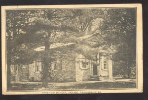 PENNSDALE PENNSYLVANIA PA. FRIENDS SCHOOL HOUSE VINTAGE POSTCARD 1911