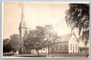K46/ Friendship New York RPPC Postcard c1910 First Baptist Church  74