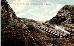 1910s Culebra Cut Panama Canal Construction Postcard Postcard