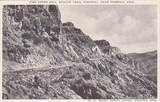 Arizona Phoenix Fish Creek Hill Apache Trail Highway Albertype