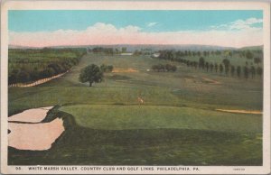 Postcard White Marsh Valley Country Club + Golf Links Philadelphia PA