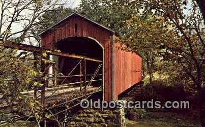 Charleston, IL USA Covered Bridge Unused 