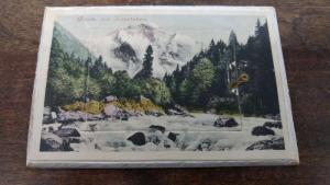 Interlaken Switzerland Scenic Views Fold out Antique Postcard J45884