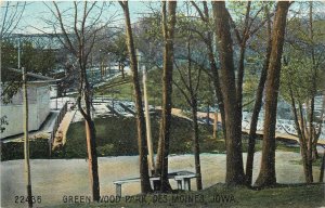 Postcard C-1910 Iowa Des Moines Greenwood Park #22436 Souvenir IA24-4533