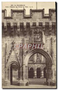 Old Postcard La Rochelle Porte d'Entree The City Hotel