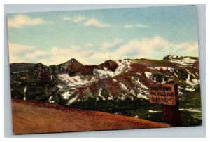 Vintage 1940's Postcard Trail Bridge Road Rocky Mountain National Park Colorado