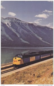 QUEBEC, Canada, 1940-1960's; The Super Continental, In Its New VIA Colors, Train