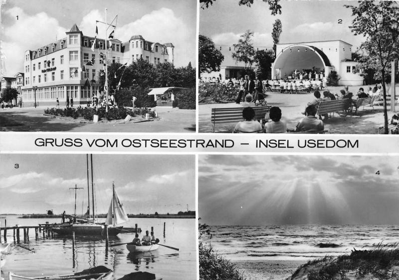 BG3393 gruss vom ostseestrand  insel usedom  CPSM 15x9.5cm germany