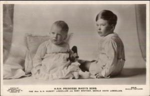 HRH Princess Mary's Sons GH Hubert Lascelles Gerald David Lascelles RPPC c1910