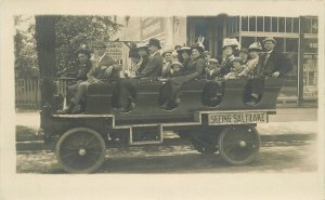 Postcard RPPC C-1910 Utah Salt Lake City Tourist Bus 23-1281