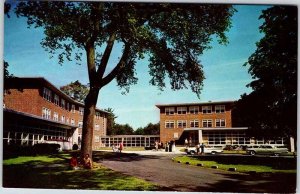 Postcard SCHOOL SCENE Newton Massachusetts MA AM4524