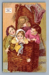 MANCHESTER NH PUPPIES IN SOAP VICTORIAN TRADE CARD