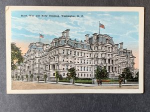 State War & Navy Building Washington DC Litho Postcard H1250083331