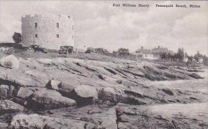 Maine Pemaquid Beach Fort William Henry Albertype