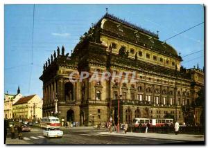 Postcard Modern Theater Praha Czech