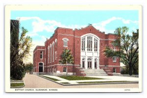 Baptist Church El Dorado Kansas Postcard