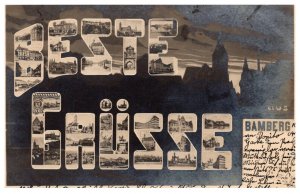 Germany  Bamberg   Beste Grusse LARGE LETTER