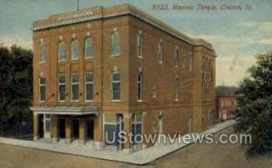 Masonic Temple - Creston, Iowa IA