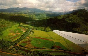 Hawaii Kauai Aerial View Of Hanalei Valley