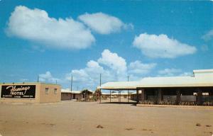 Harlingen Texas Flamingo Hotel Street View Vintage Postcard K54271