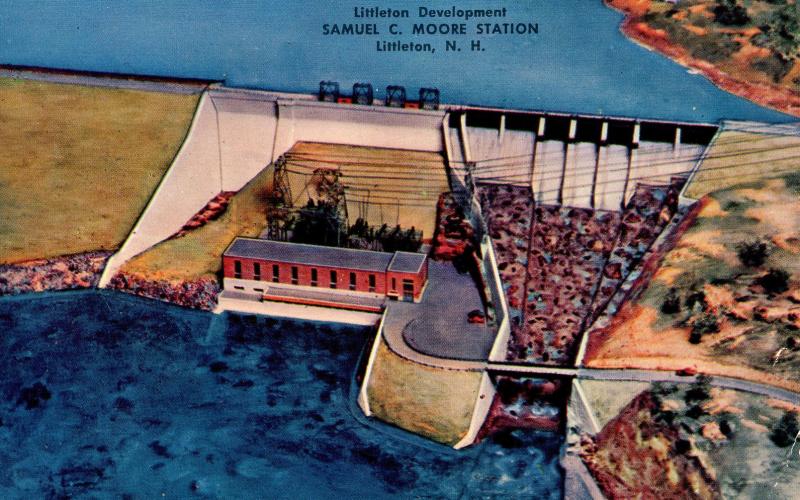 NH - Littleton. Samuel C Moore Dam (Artist's Rendering)