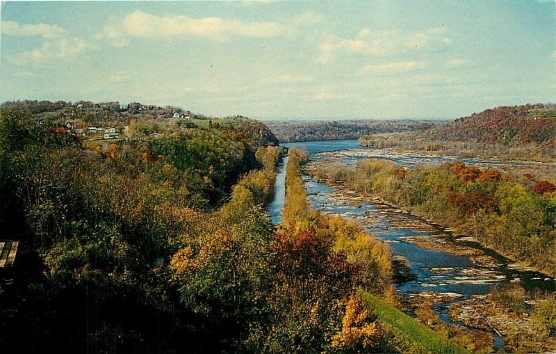 Potomac River Hilltop House Harpers Ferry West Virginia WV Postcard