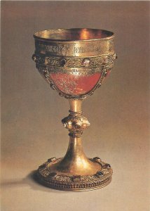 Europe Asia Russia Postcard Chalice silver and gold