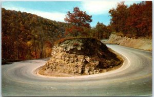 M-40474 Famous Hairpin Curve on US Highway #50 West Virginia