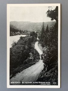 New Monte Rio Highway Russian River CA Litho Postcard A1144082722