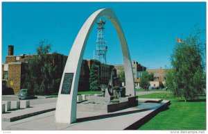 City Hall with Irrigation Monument,  Lethbridge,  Alberta,  Canada,  40-60s