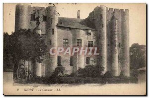 Niort Old Postcard The castle