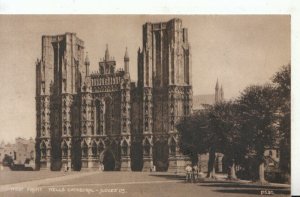 Somerset Postcard - West Front - Wells Cathedral - Ref TZ157