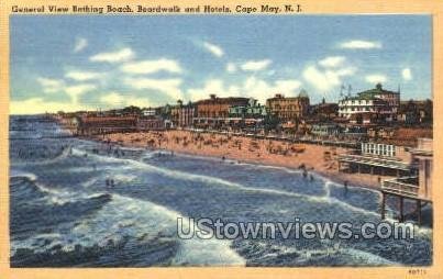 Bathing Beach in Cape May, New Jersey