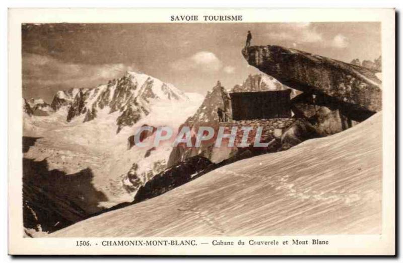 Postcard Old Savoie Tourism Chamonix and Mont Blanc cover the Hut