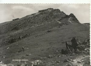 Wales Postcard - Snowdon Summit - Caernarvonshire - Real Photograph  Ref TZ10615
