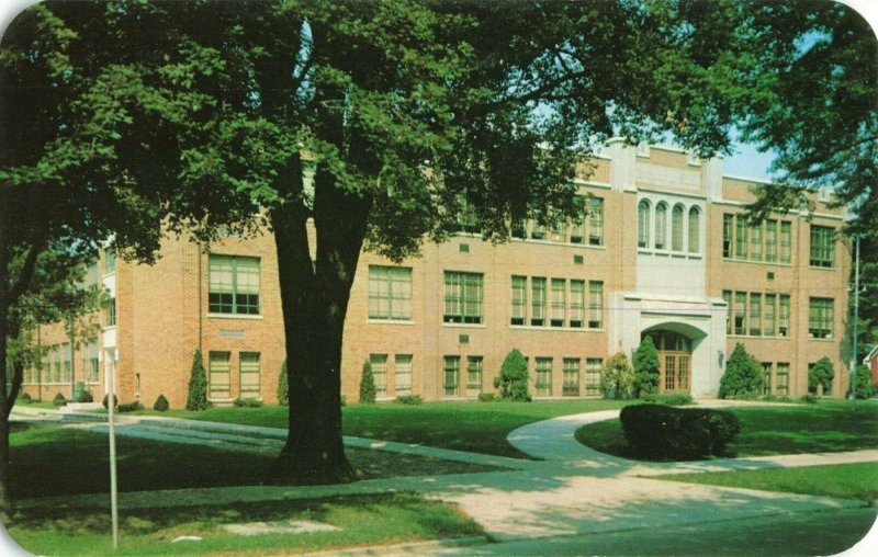 Postcard Archbold High School Ohio