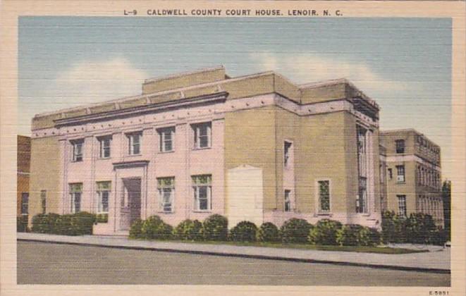 North Carolina Lenoir Caldwell County Court House