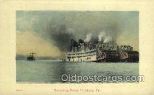 Faner Ferry Boats, Ferries, Steamboat, Ship Pittsburg, PA USA 1910 light wear...