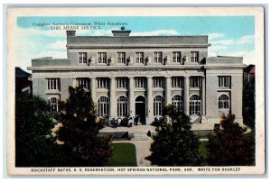 c1940s Buckstaff Baths US Reservations Hot Springs Nation Ark AK Trees Postcard 