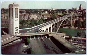 Postcard - Singing Tower And Rainbow Bridge - Niagara Falls, Canada