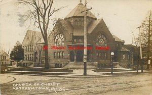 IA, Marshalltown, Iowa, RPPC, Church Of Christ Church, 1917, LL Cook Photo No 56