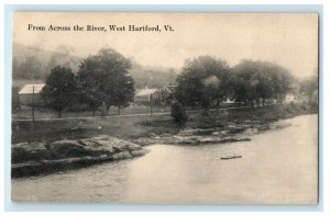 c1910 From Across The River West Hartford Vermont VT Posted Vintage Postcard   