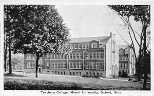 J50/ Oxford Ohio Postcard c1910 Miami University Teachers College 123
