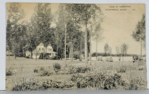 Skowhegan Maine View at Lakewood Houses Cars Postcard J8