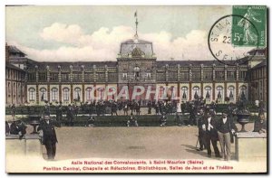 Old Postcard Saint Maurice National Asylum convalescent center Pavilion Chape...