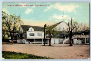 1912 Casino Rhodes-On-The Pawtuxet Building Providence Rhode Island RI Postcard