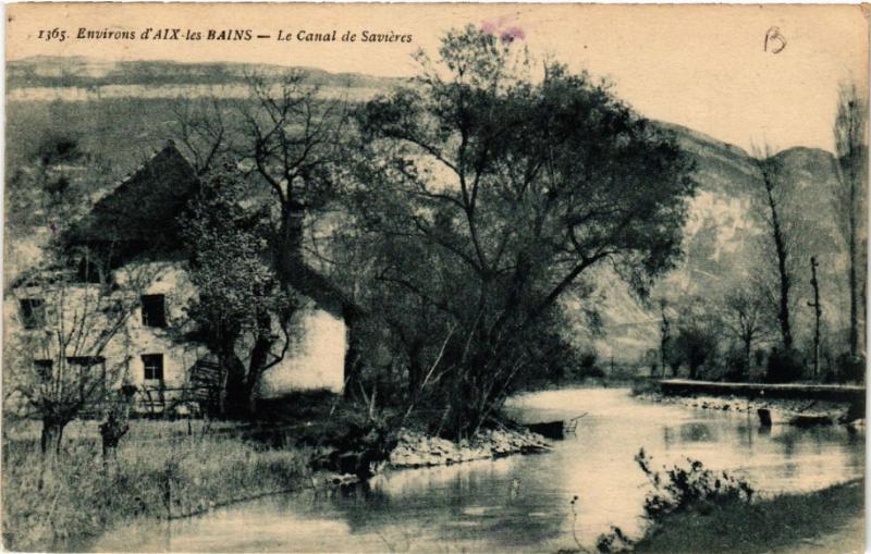 CPA Env. d'AIX-les-BAINS - Le Canal de Savieres (438620)