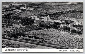 Tucson AZ Arizona Veterans Hospital Aerial View Real Photo Postcard V25